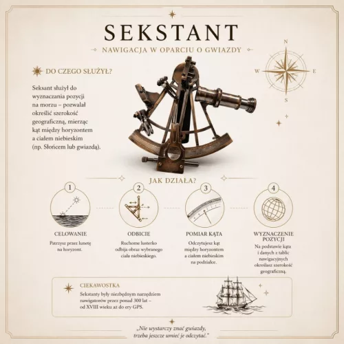 Sextant decorativ Giftdeco, alamă și lemn, 21 x 16 x 8 cm, stil retro, vintage, clasic Giftdeco 5906142324897 imagine 5