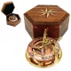 Busolă Giftdeco NC126, alamă, metal și lemn, 14,5 x 12 x 6,3 cm, stil retro, vintage, nautic Giftdeco 5906142325009 imagine 2