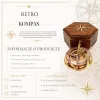 Busolă Giftdeco NC126, alamă, metal și lemn, 14,5 x 12 x 6,3 cm, stil retro, vintage, nautic Giftdeco 5906142325009 imagine 4