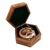 Busolă Giftdeco NC126, alamă, metal și lemn, 14,5 x 12 x 6,3 cm, stil retro, vintage, nautic Giftdeco 5906142325009 imagine 8