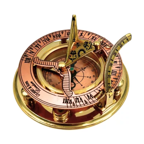 Busolă Giftdeco NC126, alamă, metal și lemn, 14,5 x 12 x 6,3 cm, stil retro, vintage, nautic Giftdeco 5906142325009 imagine 10
