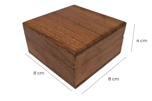 Cutie cadou Giftdeco, lemn, 8 x 8 x 4 cm Giftdeco 5906142325238 imagine 3