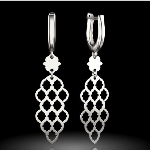 Cercei din argint model 62