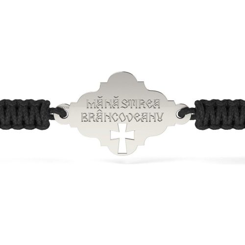 Bratara din argint cu snur model Ortodox 13