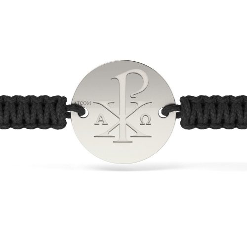 Bratara din argint cu snur model Ortodox 09