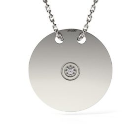 Lantisor cu pandantiv din argint model Cercul polar