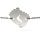 Bratara cu lantisor argint model Baby Feet