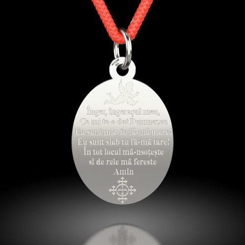 Pandantiv din argint cu snur model Inger Ingeras