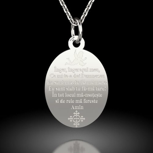 Lantisor cu pandantiv din argint model Inger Ingeras