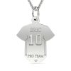 Lantisor cu pandantiv din argint model Tricou de fotbal