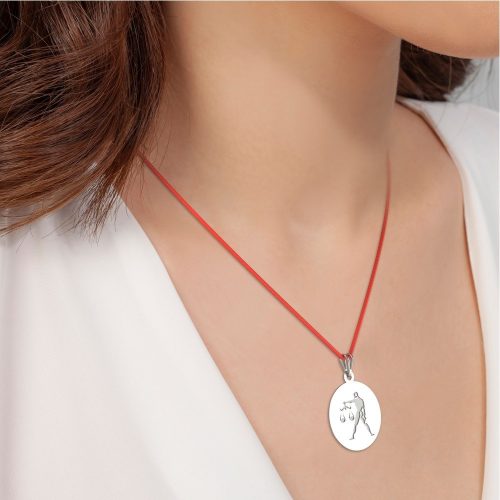 Pandantiv din argint cu snur model Balanta