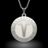 Lantisor cu pandantiv din argint model Aries