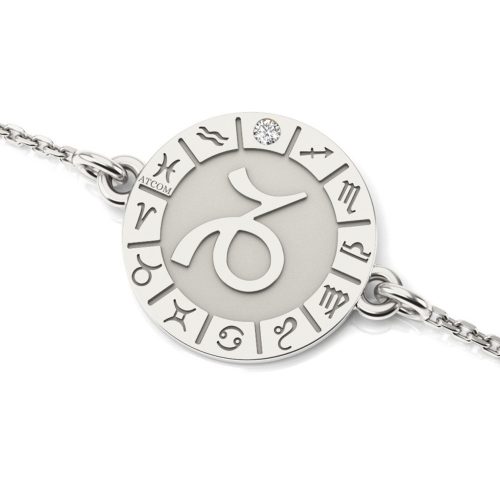 Bratara cu lantisor din argint model Capricornus