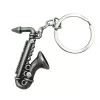 Miniatură saxofon Indomini MKT-0106, Keychain Symbolic Gift for a Musician, metal, stil clasic