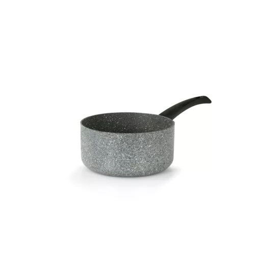 Cratita Flonal Pietra Viva cu maner pentru sosuri, 16 cm, antiaderent Magma-Tech, baza 3 mm, gaz/electric/vitroceramic