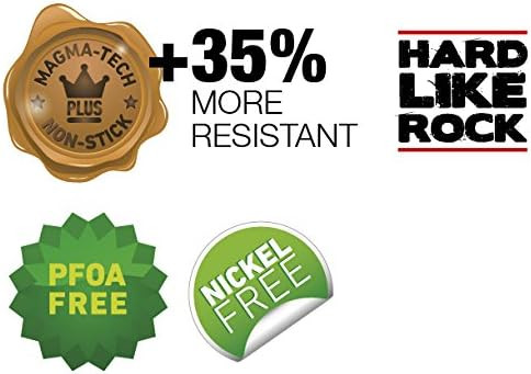 Tigaie grill Flonal Dura Induction, 28x28 cm, antiaderent Magma-Tech Plus, pentru toate plitele