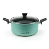 Oala Flonal The Wall cu 2 manere si capac din sticla, 24 cm, antiaderent PB-Tech, pentru gaz/electric/vitroceramic