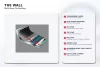 Oala Flonal The Wall cu 2 manere si capac din sticla, 28 cm, antiaderent PB-Tech, pentru gaz/electric/vitroceramic