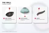 Oala Flonal The Wall cu 2 manere si capac din sticla, 28 cm, antiaderent PB-Tech, pentru gaz/electric/vitroceramic