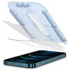 Set 2 Folii de protectie Spigen Glas.TR EZ FIT pentru Apple iPhone 12 Pro Max