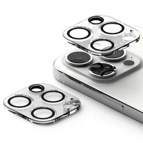   Set 2 Folii de protectie camera Ringke Camera pentruApple iPhone 15 Pro Transparent