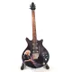 Miniatură chitara Indomini MGT-7979, Queen Brian May Tribute, lemn de mahon, înălțime 27,5 cm, lățime 9 cm, stil clasic