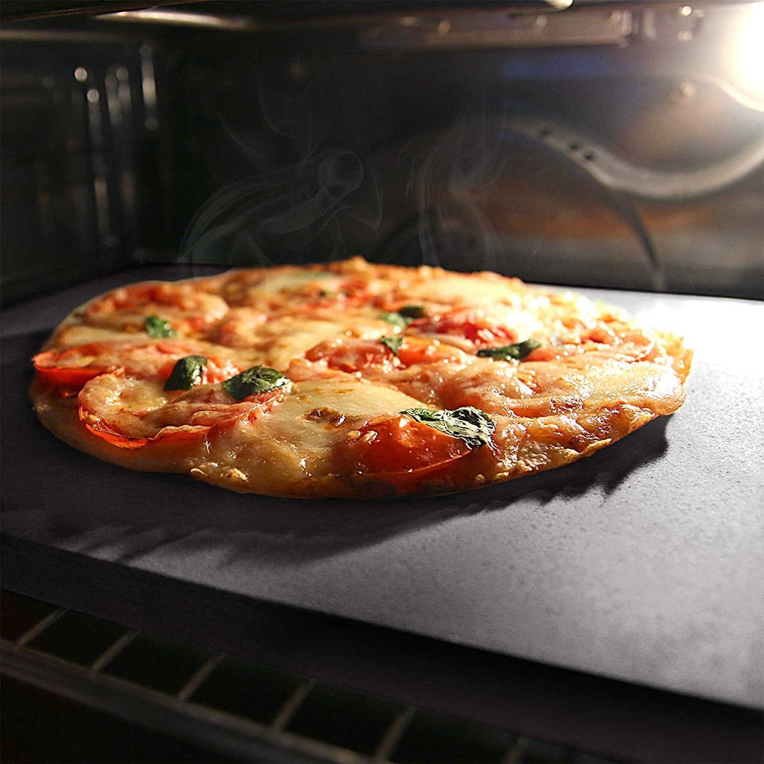 Piatra de pizza Navaris, 38x30 cm, glazurata, rezistenta pana la 500°C, 51246.01.3